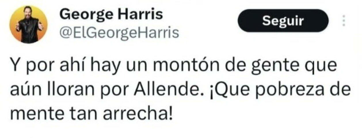 Tuit de George Harris.