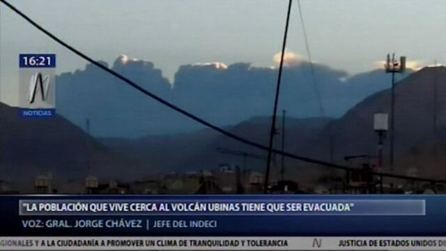 Erupción del volcán Ubinas: personas que viven cerca serán reubicadas