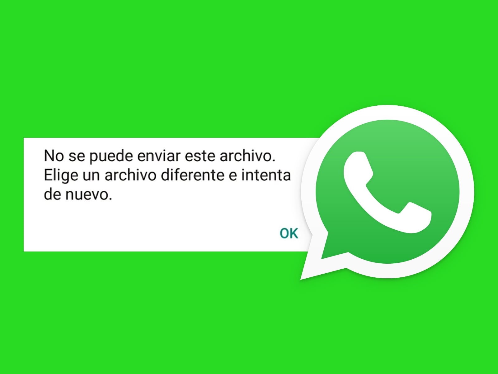 WHATSAPP | Si te aparece este error, aquí te enseño cómo solucionarlo. (Foto: MAG - Composición)