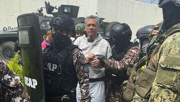 El exvicepresidente Jorge Glas fue trasladado a la prisión de La Roca, en Ecuador. (Foto: AFP)