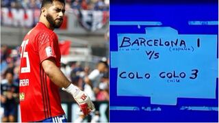 Arquero de la U. de Chile sobre burla de Colo Colo: "Fue el mismo descerebrado de Lima"