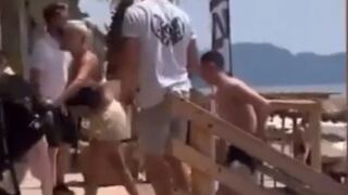 Phil Foden y su esposa fueron expulsados de playa exclusiva en Grecia tras acalorada discusión | VIDEO