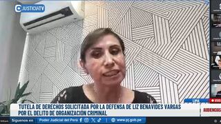 Patricia Benavides en audiencia para anular investigación fiscal: “No me corro de la justicia”