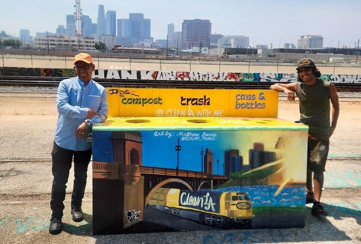 Tras ser estafado, transformó la frustración en motivación y creó el proyecto comunitario Clean L.A. With Me. | Crédito: Instagram cleanlawithme