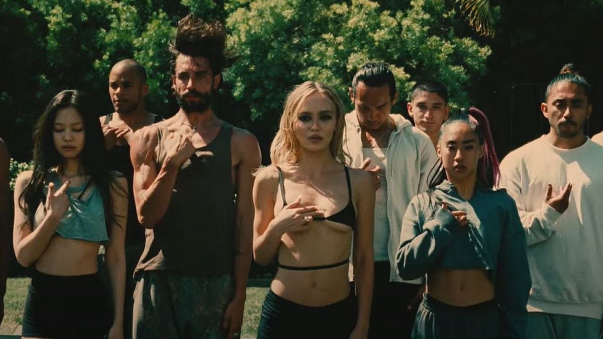 La escena del ensayo de una coreografía en "The Idol" (Foto: HBO Max)