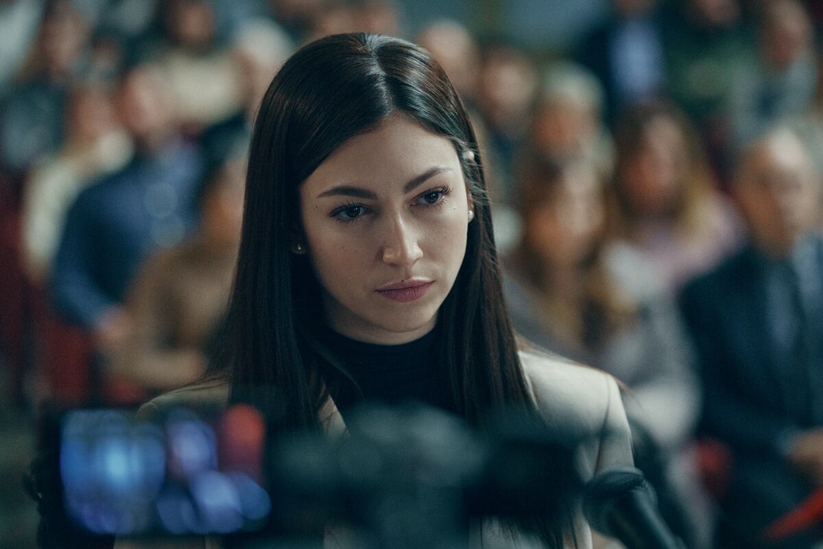 Rosa Peral (Úrsula Corberó) en el juicio por el asesinato de Pedro Rodríguez "El cuerpo en llamas" (Foto: Netflix)