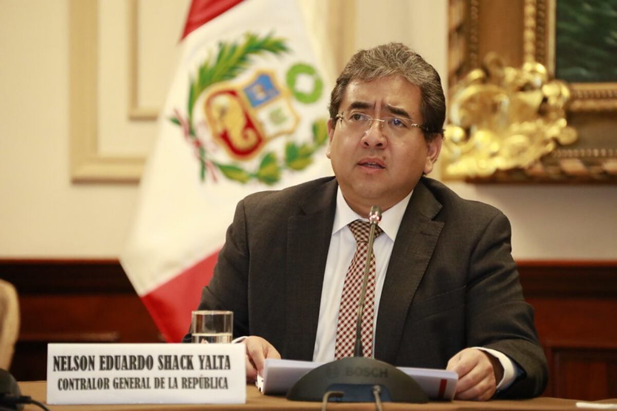 El contralor Nelson Shack se presentó ante la Comisión de Fiscalización del Congreso y se refirió a la denuncia por el presunto delito de enriquecimiento ilícito contra la presidenta Dina Boluarte. (Foto: GEC)