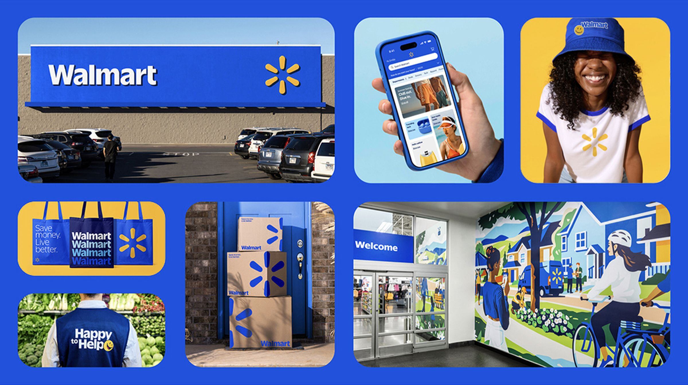 El cambio de logotipo de Walmart no es radical, pero sí significativo (Foto: Walmart)