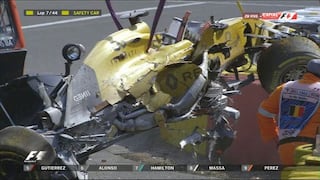 F1: Kevin Magnussen sufrió terrible accidente en GP de Bélgica