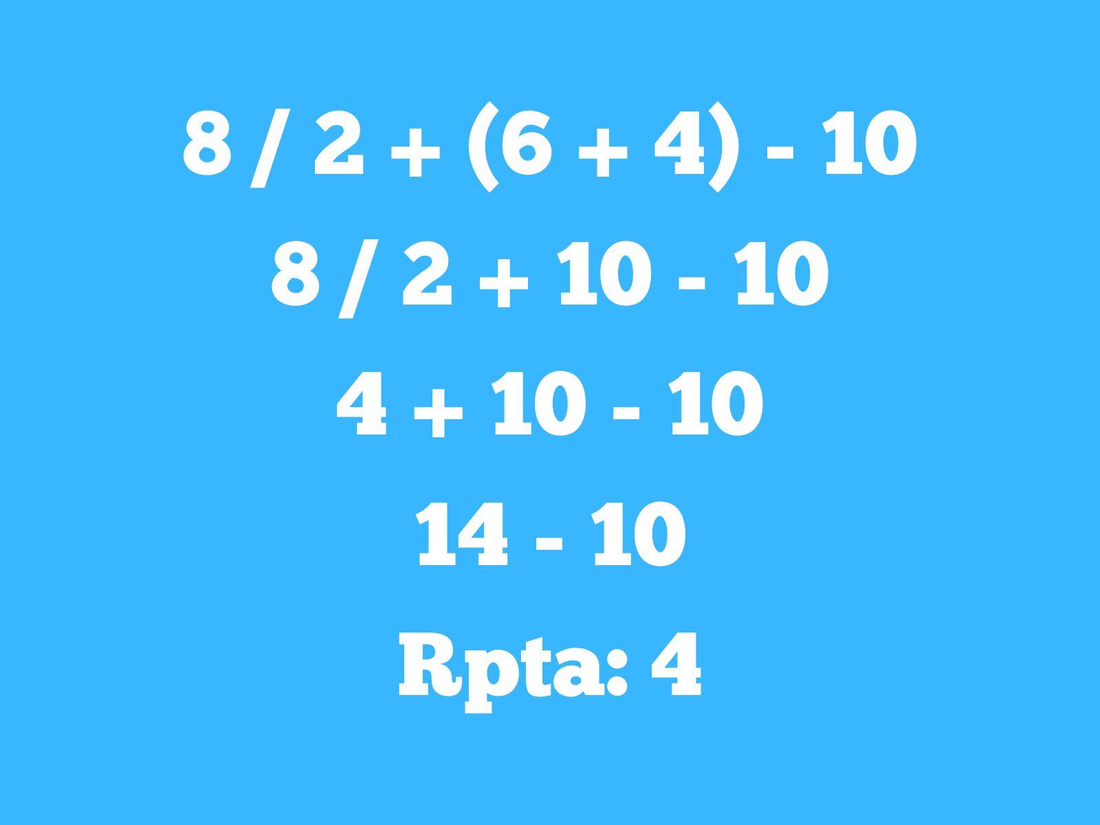 Reto matemático: Para mejorar tu capacidad de razonamiento, debe seguir realizando estos ejercicios. (Creación: Mag)