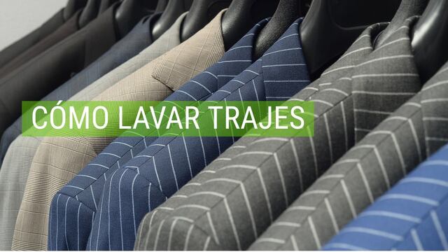 Los pasos para limpiar trajes de hombre en casa