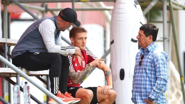Sonne previo al entrenamiento del domingo. (Foto: FPF)