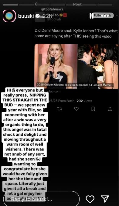 A pesar de esta aclaración, muchos fanáticos de Jenner continuaron insistiendo en que habían visto un claro desaire por parte de Moore. (Foto: @buuski)