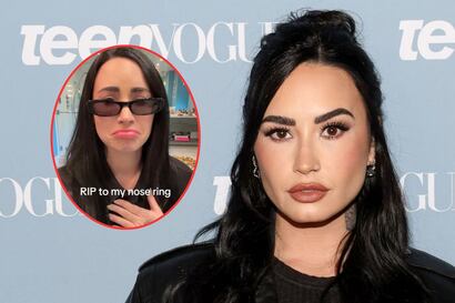 Inesperado: Demi Lovato y el singular video donde se despide de su piercing en la nariz