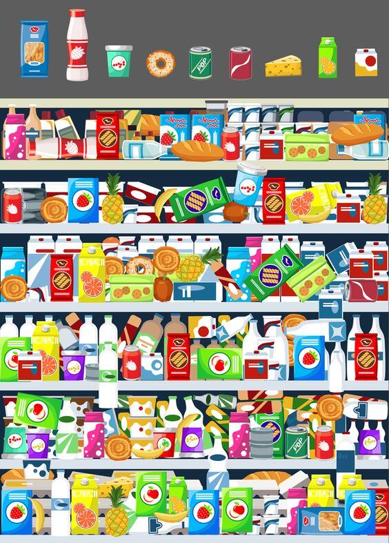 ¿Puedes encontrar el queso entre los alimentos básicos de la despensa en 8 segundos?