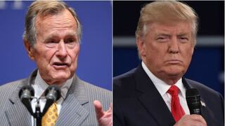Bush padre llamó "fanfarrón" a Trump y confirmó que votó por Clinton