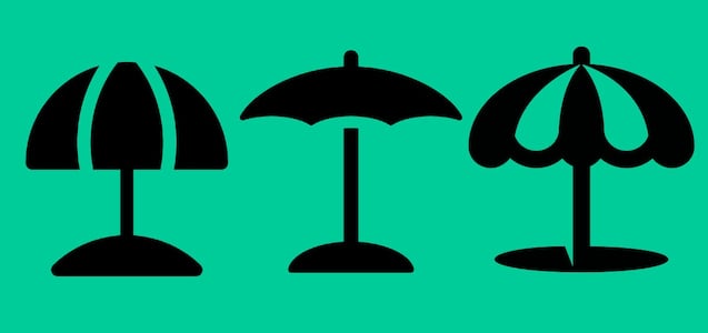 Tu defecto más sobresaliente quedará revelado luego de elegir una de las sombrillas