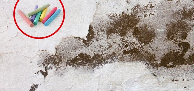 El truco de las tizas que dejará tus paredes libres de humedad