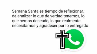 Con estas frases de WhatsApp por Semana Santa transmitirás paz a tus seres queridos
