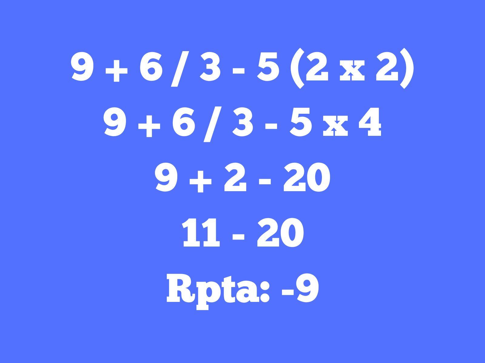Reto matemático: Para ser más ágil, es necesario que sigas practicando. (Creación: Mag)