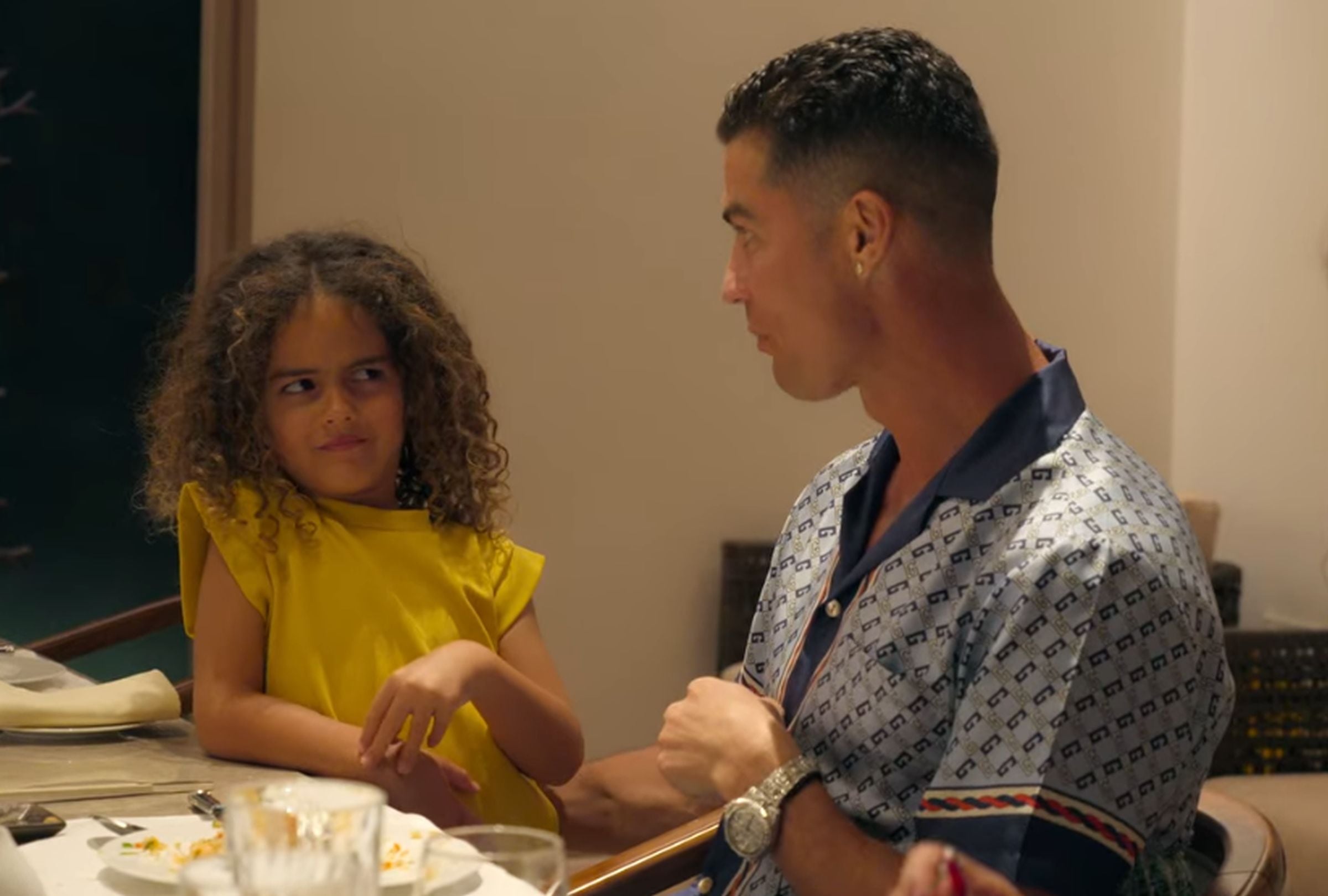 La pequeña Alana, hija de Cristiano Ronaldo, tiene solo 7 años (Foto: Netflix)