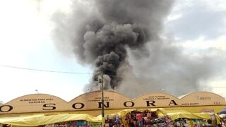 Fuerte incendio en el Mercado de Sonora, en el centro de la Ciudad de México 