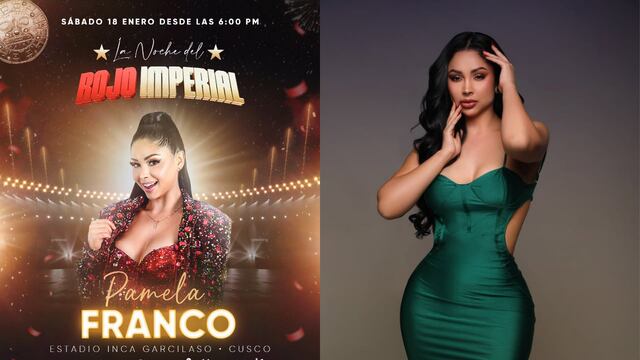 Pamela Franco cantará en fiesta del Club Cienciano: “La noche del rojo” | Foto: Instagram (@pamelafrancoviera - Captura) / Composición EC