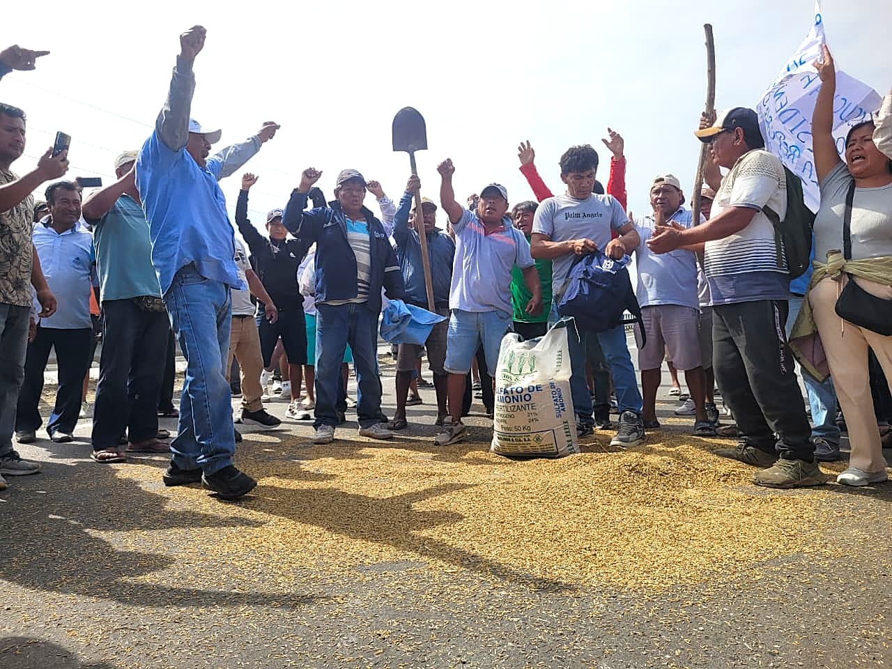 Agricultores evalúan iniciar un nuevo paro en caso de que sus peticiones no sean atendidas. (Foto: GEC).