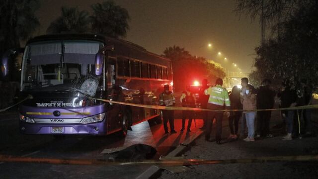 Ventanilla: hombre murió atropellado por bus en una avenida con poca iluminación 