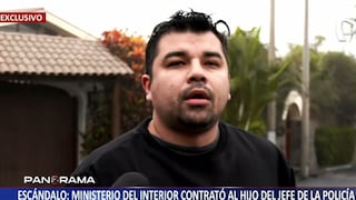 Hijo del jefe de la Policía obtuvo contratos en el Ministerio del Interior | VIDEO