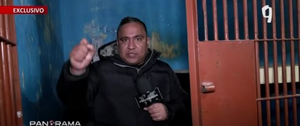 Luis Vargas al interior del penal de Challapalca.
Foto: Captura de video de Panorama