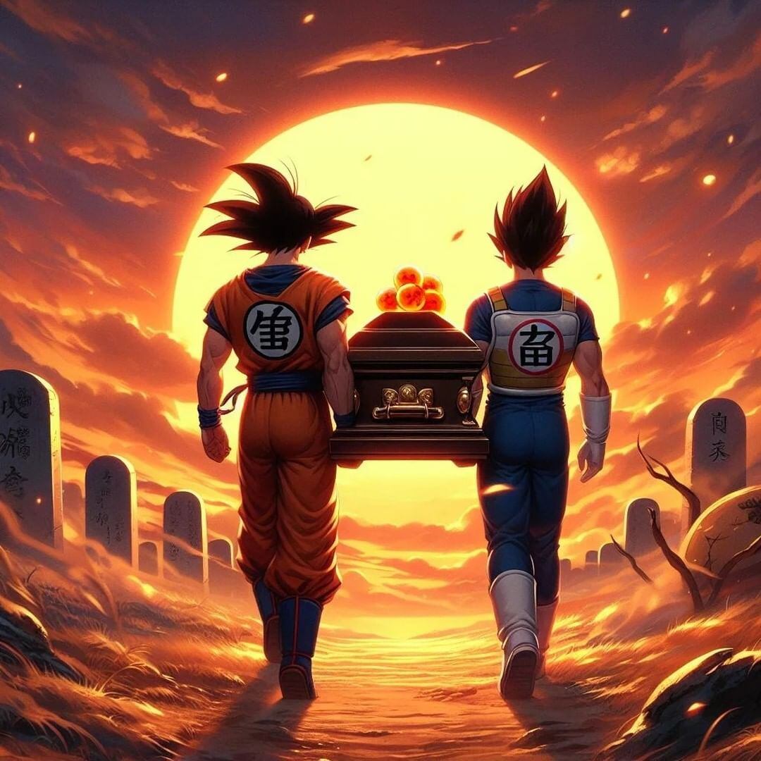 Las emotivas ilustraciones con las que fans dicen adiós a Akira Toriyama, creador de Dragon Ball. (Instagram @fitness771)