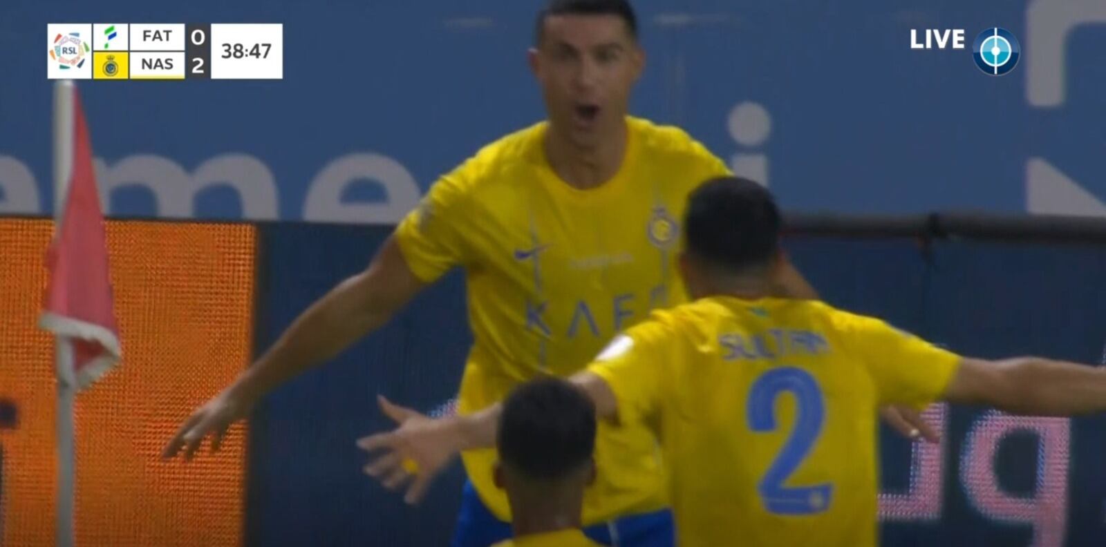 Cristiano Ronaldo marcó el 2-0 de Al Nassr vs Al Fateh por la Liga Profesional Saudí.