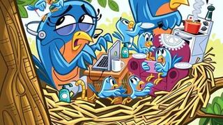 ¿Puedes encontrar la percha de armario en esta imagen de nido de pájaros?