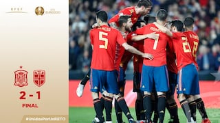 España venció con susto 2-1 a Noruega por la fase previa de la Eurocopa 2020