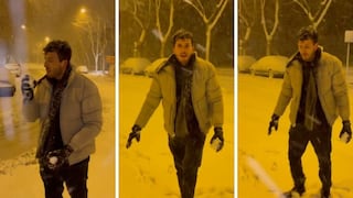 Sebastián Yatra muestra cómo vive la tormenta de nieve en Madrid [VIDEO]