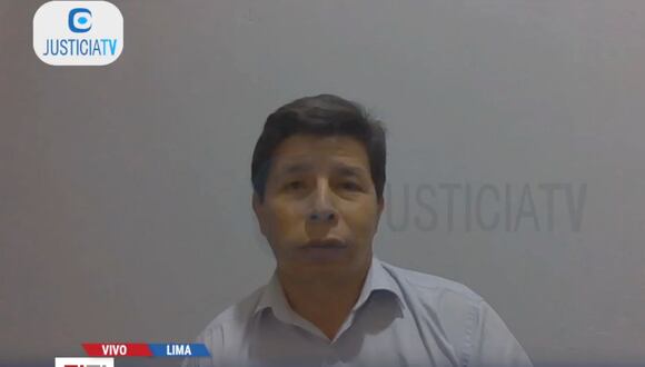 Pedro Castillo cumple prisión preventiva por el golpe de Estado perpetrado en diciembre del 2022 y por organización criminal. (Foto: Justicia TV)