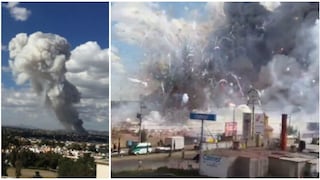 México: Videos de las explosiones en el mercado de pirotécnicos