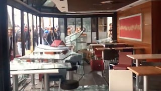 Local de McDonald’s fue destrozado en el Día del Trabajador [VIDEO]