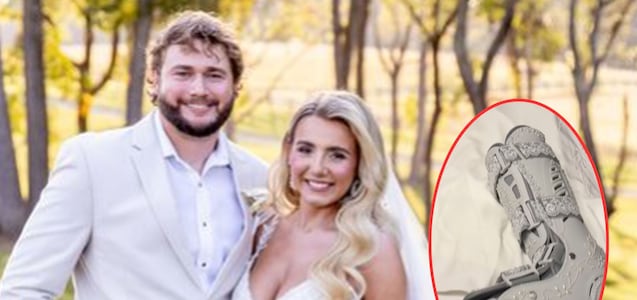 Se rompió la pierna durante su despedida de soltera y tuvo que casarse con una bota ortopédica