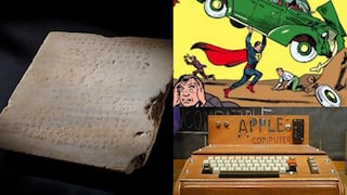 De la tabla con los mandamientos al cómic de Superman: objetos que rompieron récords en subastas