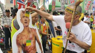 Miles de taiwaneses protestan contra apertura de una cuarta central nuclear