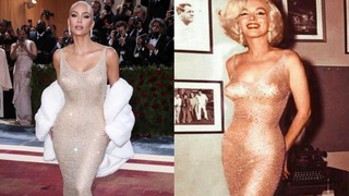Kim Kardashian acusada de dañar significativamente el vestido de Marilyn  Monroe que lució en la MET Gala