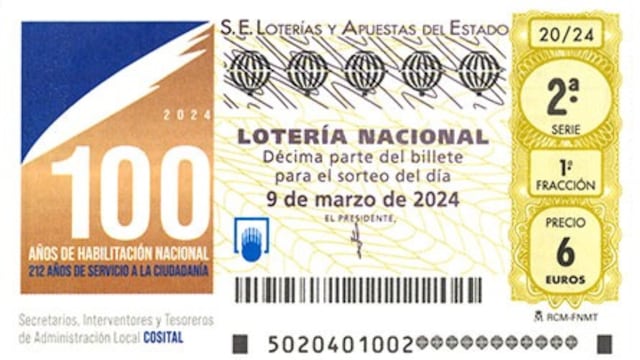 Lotería Nacional: comprobar resultados y décimos del sábado 9 de marzo