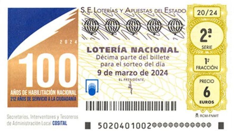 Lotería Nacional: comprobar resultados y décimos del sábado 9 de marzo