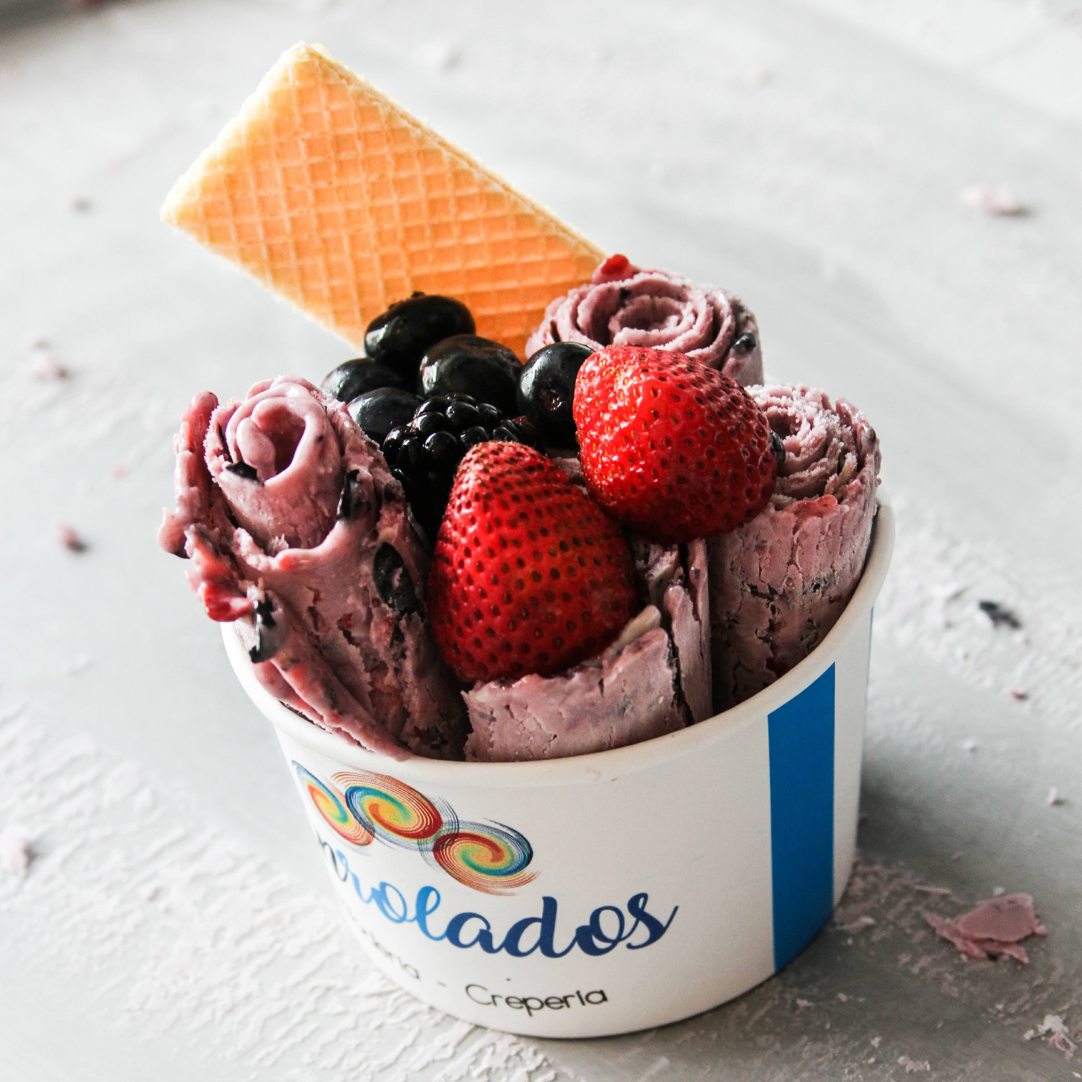 Helado frito de Enrolados.