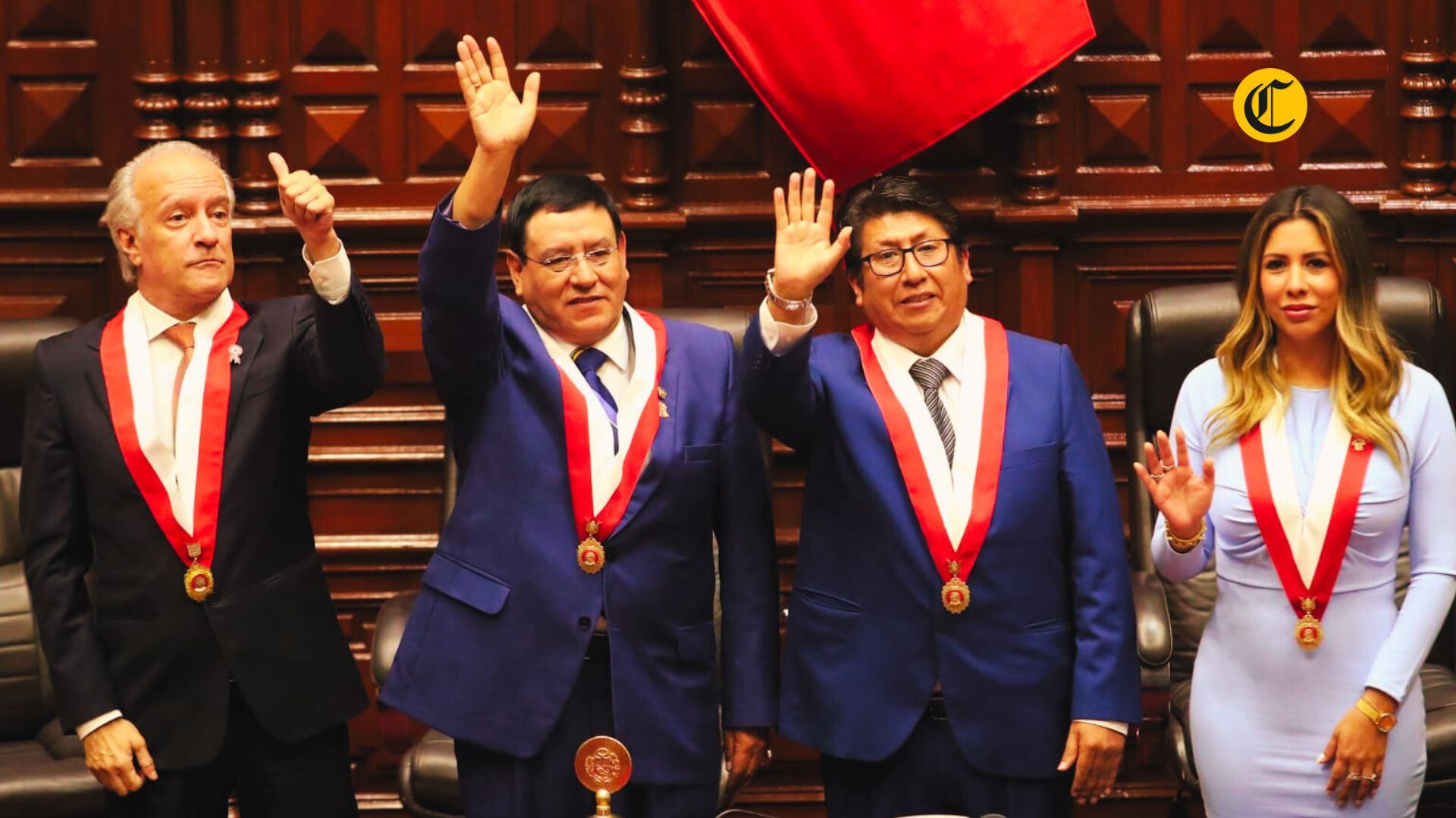 Integran la Mesa Directiva: Alejandro Soto (APP), Hernando Guerra García (Fuerza Popular), Waldemar Cerrón (Perú Libre) y Rosselli Amuruz (Avanza País)
