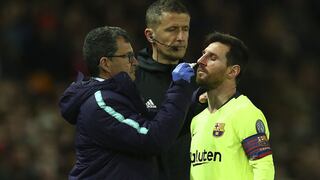 Barcelona: Lionel Messi está en observación por recibir duro golpe en la nariz