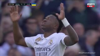 Golazo de Vinicius Junior: marcó el 1-1 de Real Madrid vs. Espanyol | VIDEO