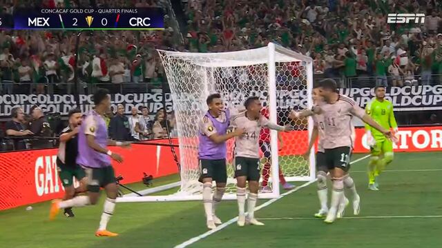 Erick Sánchez sentencia el partido: mira el 2-0 de México sobre Costa Rica por la Copa Oro | VIDEO